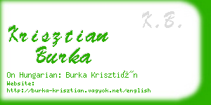 krisztian burka business card